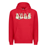 Red pantasmas mexican christmas ghosts Premium Hoodie - MaliasSmallBusiness