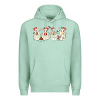 Seafoam pantasmas mexican christmas ghosts Premium Hoodie - MaliasSmallBusiness