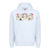 White pantasmas mexican christmas ghosts Premium Hoodie - MaliasSmallBusiness