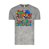 Cloud Rock think before you judge autism Vintage Tee - Zillion Design Studio