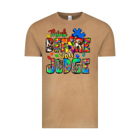 Vintage Camel think before you judge autism Vintage Tee - Zillion Design Studio