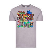 Vintage Zinc think before you judge autism Vintage Tee - Zillion Design Studio