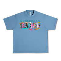 Pebble Blue my favorite people call me teacher Urban Heavy Tee - texasbilliewilder