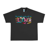 Pigment Black my favorite people call me teacher Urban Heavy Tee - texasbilliewilder