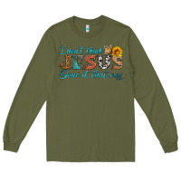 Army Green i don't think jesus done it that way Long Sleeve Tee - HRA Design Shop