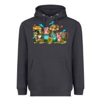 Smoke farm cute animals with sunflower coffee cups Heavyweight Hoodie - NancyCooperArtShop