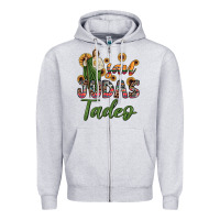 Heather Grey san judas tadeo sunflower Zipper Hoodie - JahusDesignShop
