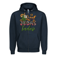 Navy san judas tadeo sunflower Zipper Hoodie - JahusDesignShop