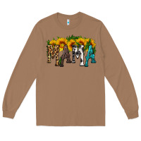 Toasted Coconut mama with sunflower Long Sleeve Tee - HRA Design Shop