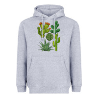 Heather Grey watercolor cactus bundle preview Heavyweight Hoodie - BarkalooDesign