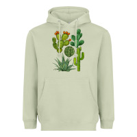 Matcha watercolor cactus bundle preview Heavyweight Hoodie - BarkalooDesign
