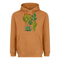 Meerkat watercolor cactus bundle preview Heavyweight Hoodie - BarkalooDesign