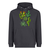 Smoke watercolor cactus bundle preview Heavyweight Hoodie - BarkalooDesign