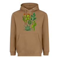 Toasted Coconut watercolor cactus bundle preview Heavyweight Hoodie - BarkalooDesign