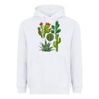 White watercolor cactus bundle preview Heavyweight Hoodie - BarkalooDesign