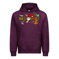 Mauve Wine christmas phlebotomist Urban Hoodie - LillyAllenDesigns