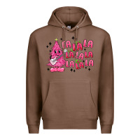 Chestnut pink christmas fa la la Premium Hoodie - MaliasSmallBusiness
