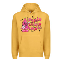 Mustard pink christmas fa la la Premium Hoodie - MaliasSmallBusiness