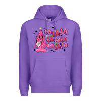 Purple pink christmas fa la la Premium Hoodie - MaliasSmallBusiness