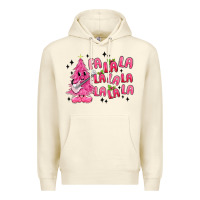 Sandshell pink christmas fa la la Premium Hoodie - MaliasSmallBusiness