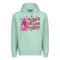 Seafoam pink christmas fa la la Premium Hoodie - MaliasSmallBusiness