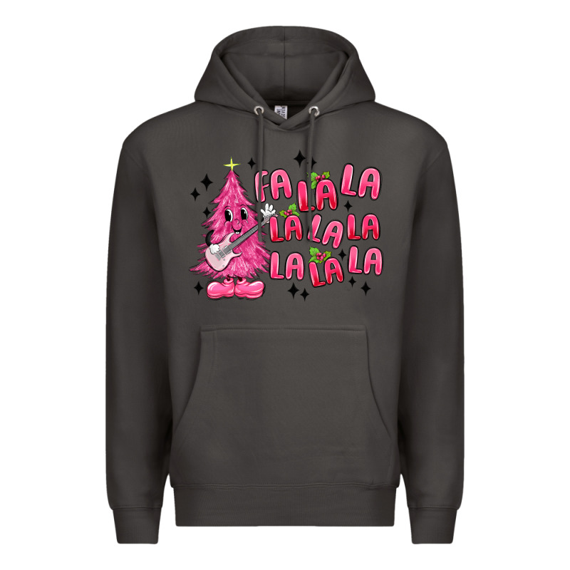 Pink Christmas Fa La La Premium Hoodie by MaliasSmallBusiness | Teevron