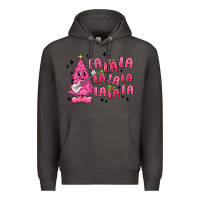 Smoke pink christmas fa la la Premium Hoodie - MaliasSmallBusiness