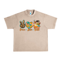 French Oak peace love fall Urban Heavy Tee - BarkalooDesign