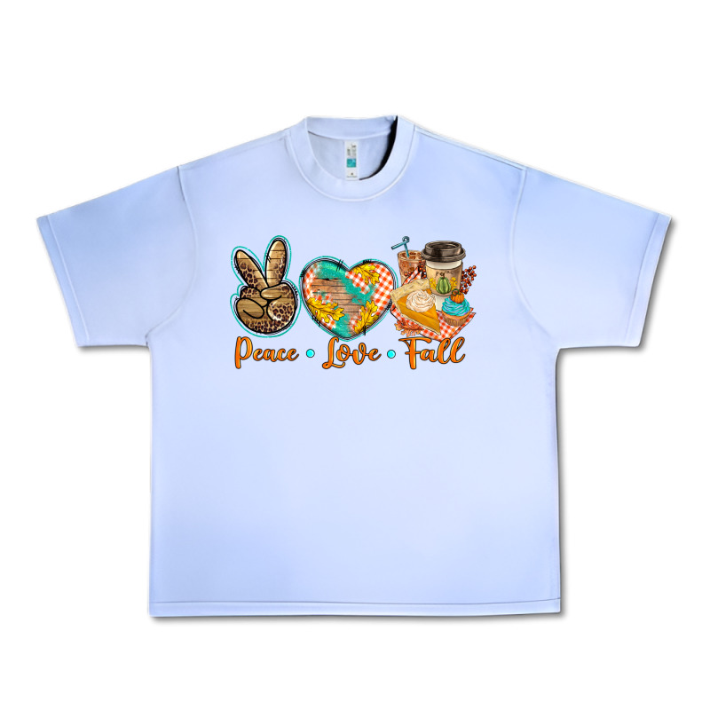 Peace Love Fall Urban Heavy Tee by BarkalooDesign | Teevron