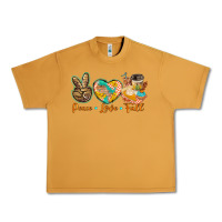 Peanut Butter peace love fall Urban Heavy Tee - BarkalooDesign