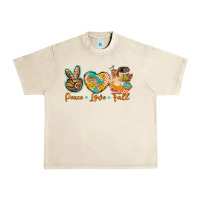Sandshell peace love fall Urban Heavy Tee - BarkalooDesign