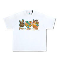 White peace love fall Urban Heavy Tee - BarkalooDesign