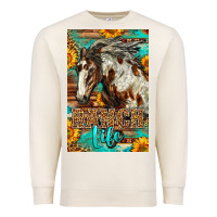 Sandshell Western Ranch Life Mustang Horse Premium Sweatshirt - LillyAllenDesigns