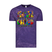 Cloud Purple teacher can hear what a child cannot say Vintage Tee - Zillion Design Studio