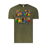 Vintage Olive teacher can hear what a child cannot say Vintage Tee - Zillion Design Studio