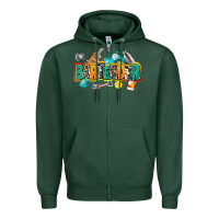 Sports Green bartender Zipper Hoodie - AdoDesignShop