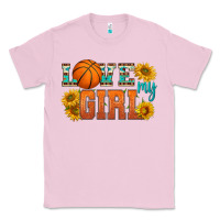 Bubblegum Pink love my girl basketball Classic Tee - HRA Design Shop