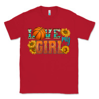 Red love my girl basketball Classic Tee - HRA Design Shop