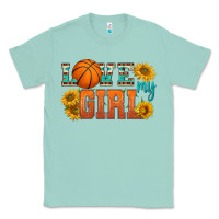 Seafoam love my girl basketball Classic Tee - HRA Design Shop
