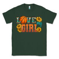 Sports Green love my girl basketball Classic Tee - HRA Design Shop