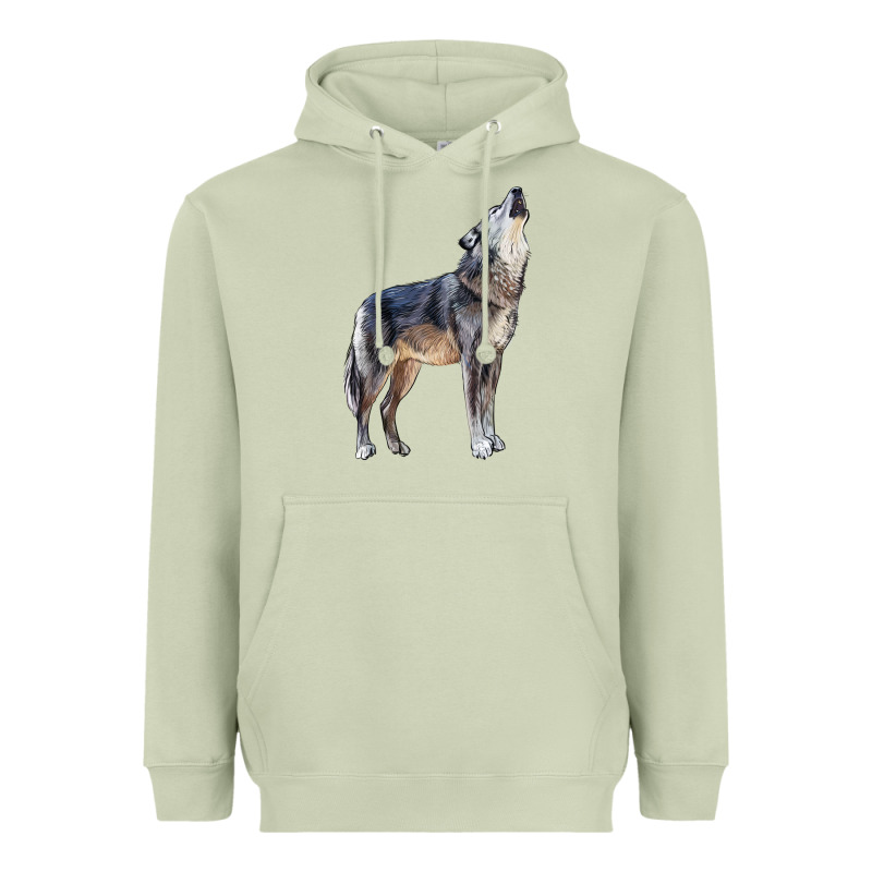 Wolf Heavyweight Hoodie by LillyAllenDesigns | Teevron