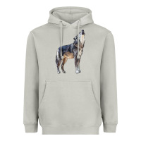 Moon Dust wolf Heavyweight Hoodie - LillyAllenDesigns