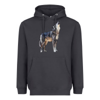 Smoke wolf Heavyweight Hoodie - LillyAllenDesigns