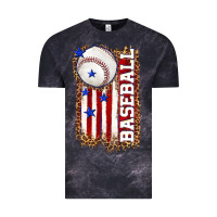 Cloud Black baseball american flag Vintage Tee - texasbilliewilder