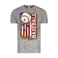 Cloud Rock baseball american flag Vintage Tee - texasbilliewilder