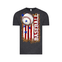 Baseball American Flag Vintage Tee | Teevron