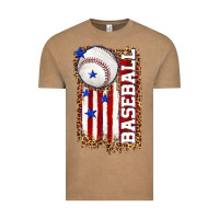 Vintage Coffee baseball american flag Vintage Tee - texasbilliewilder