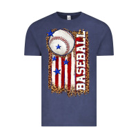 Vintage Denim baseball american flag Vintage Tee - texasbilliewilder