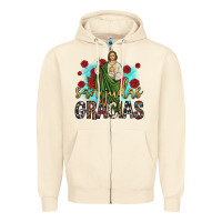 Sandshell san judas gracias Zipper Hoodie - JahusDesignShop