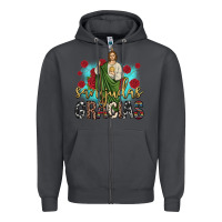 Smoke san judas gracias Zipper Hoodie - JahusDesignShop